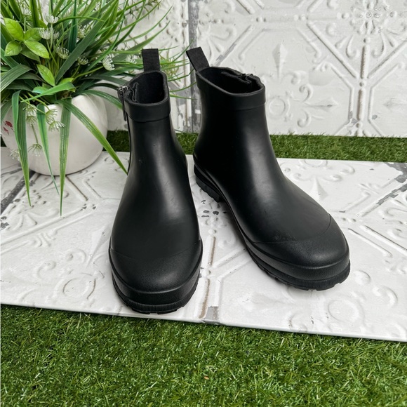 MADEWELL Rubber black chelsea Rain Boots women’s size 7 new - Picture 4 of 15